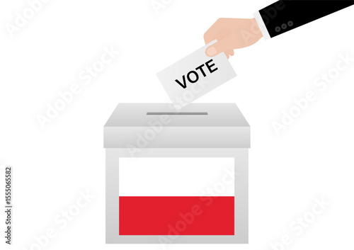 Election in Poland. Election Concept. Vector Illustration.