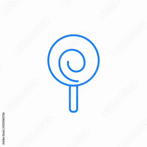 swirl lollipop icon sign vector
