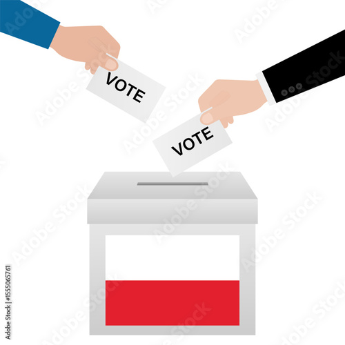 Election in Poland. Election Concept. Vector Illustration.