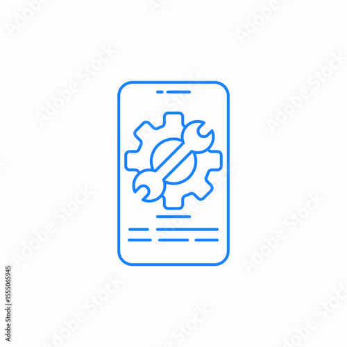 telephone settings icon sign vector