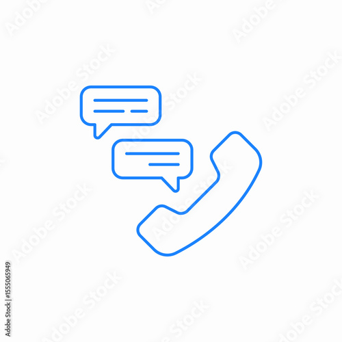 telephone conversation icon sign vector