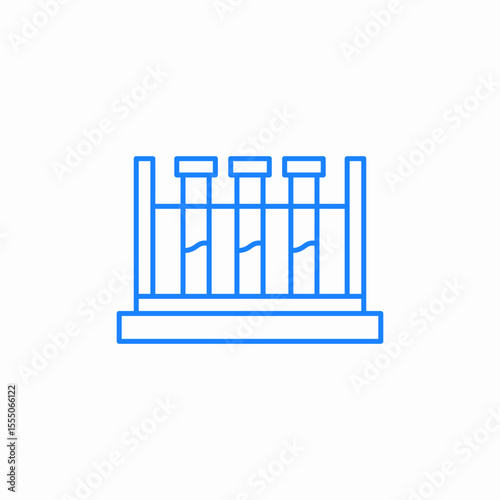 test tubes lab icon sign vector