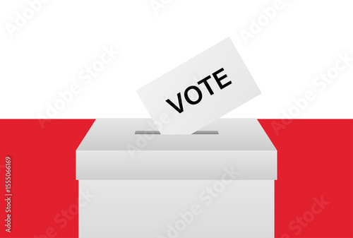 Election in Poland. Election Concept. Vector Illustration.