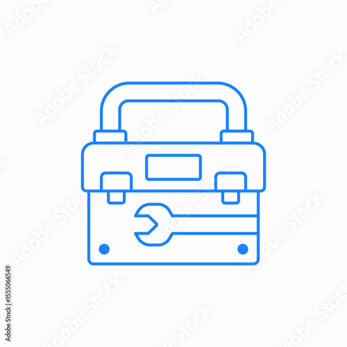tool kit bag icon sign vector