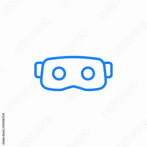 virtual reality mask icon sign vector
