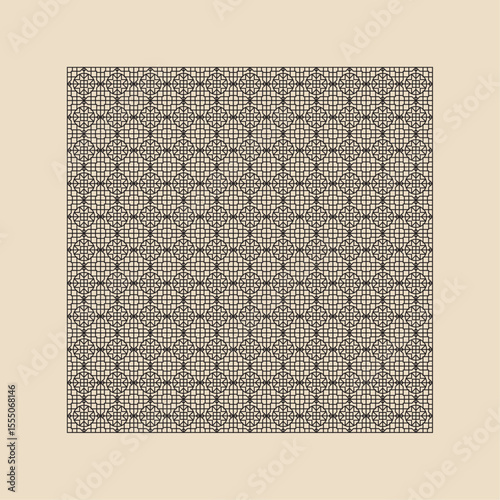Set of laser cut templates with geometric pattern. For metal cutting, wood carving, panel decor, paper art, stencil or die for fretwork, card background design. Vctor illustration	