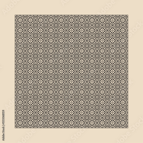 Set of laser cut templates with geometric pattern. For metal cutting, wood carving, panel decor, paper art, stencil or die for fretwork, card background design. Vctor illustration	