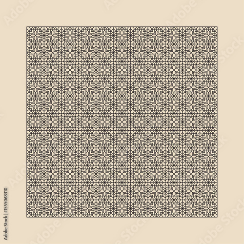  laser cut templates with geometric pattern. For metal cutting, wood carving, panel decor, paper art, stencil or die for fretwork, card background design. Vctor illustration	