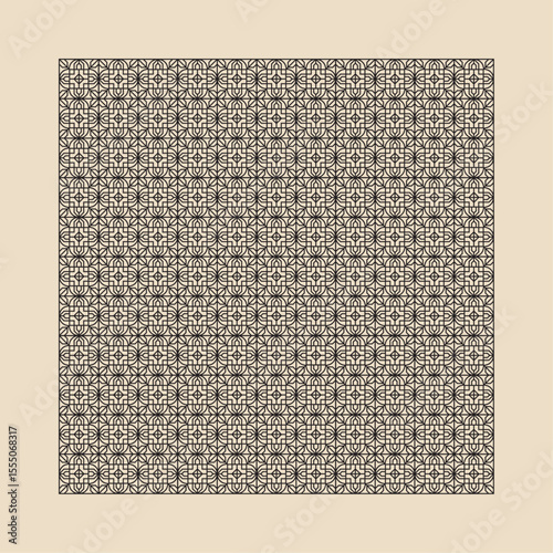  laser cut templates with geometric pattern. For metal cutting, wood carving, panel decor, paper art, stencil or die for fretwork, card background design. Vctor illustration	