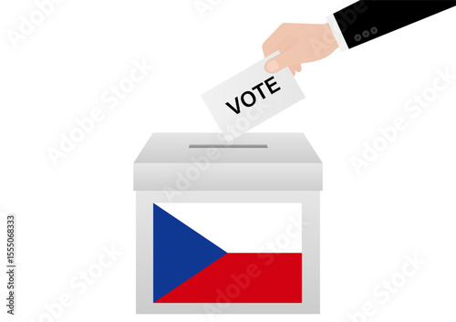 Election in Czech Republic. Election Concept. Vector Illustration.