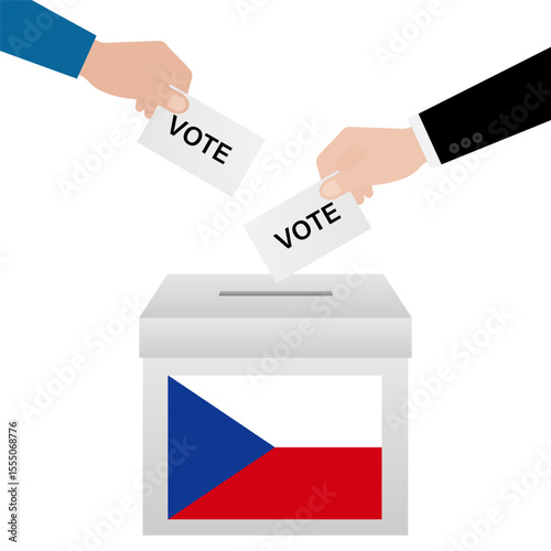 Election in Czech Republic. Election Concept. Vector Illustration.