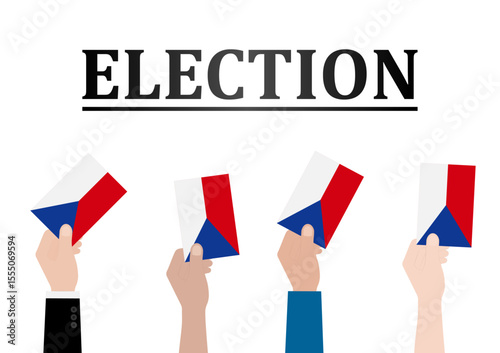 Election in Czech Republic. Election Concept. Vector Illustration.