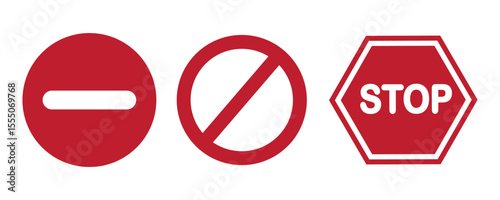 abstract stop or closed logo vector design.