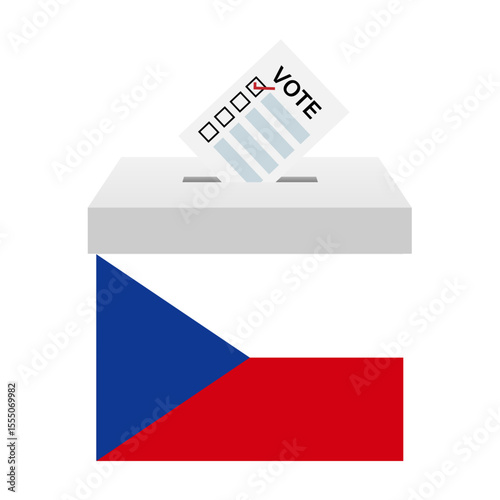 Election in Czech Republic. Election Concept. Vector Illustration.