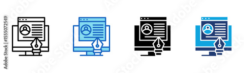 Ui Design icon Multi Style Vector Illustration