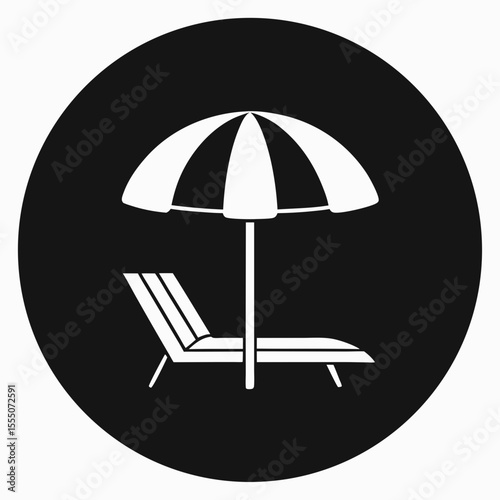 beach chair icon