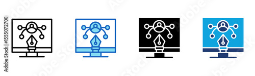 Creative Design icon Multi Style Vector Illustration
