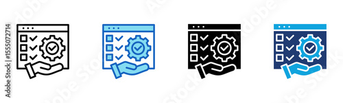 Web Feature icon Multi Style Vector Illustration