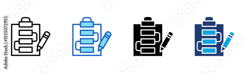 Project Workflow icon Multi Style Vector Illustration