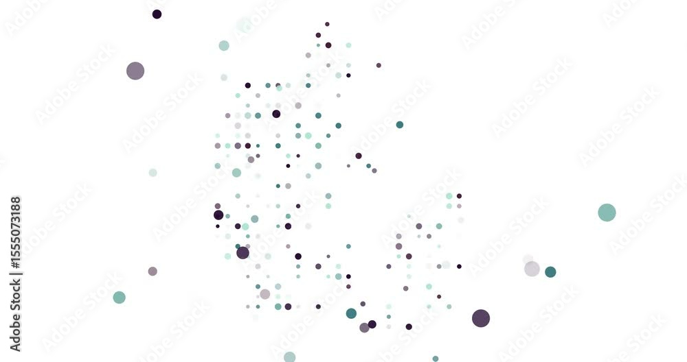 Denmark Map Formed By Animated Circles