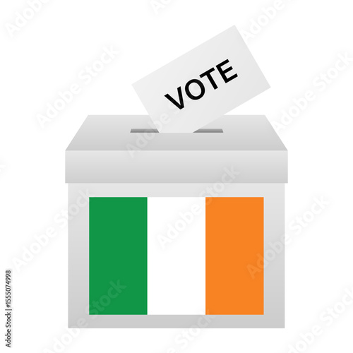 Election in Ireland. Election Concept. Vector Illustration.