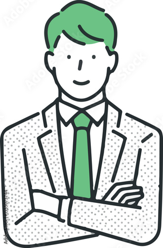 Businessman scheming