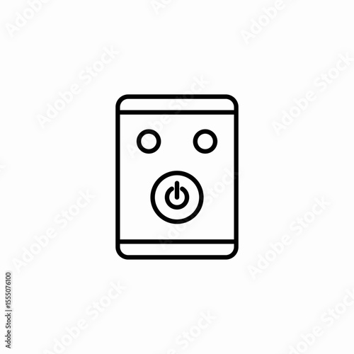 appliance power button icon sign vector