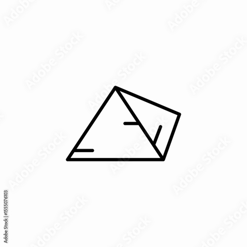 angle measurement triangle icon sign vector