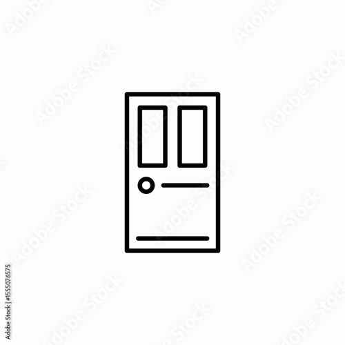 closed door icon sign vector