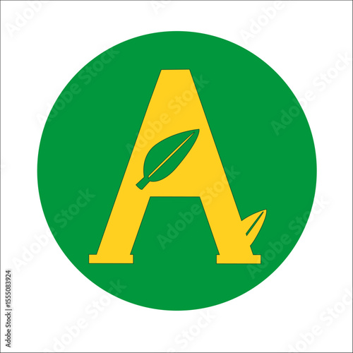 ALFABETO NÚMEROS HOJAS VERDE ECO ECOLÓGICO RENACER NATURALEZA LETRAS TIPO TIPOGRAFÍA LOGO LOGOS