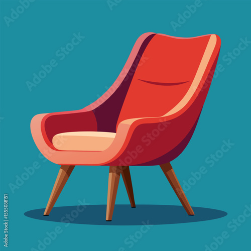 Modern Vector Chair Design – Perfect for Interior Concepts and Furniture Illustrations