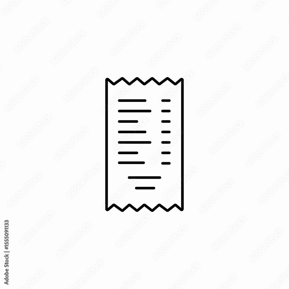 bill invoice icon sign vector