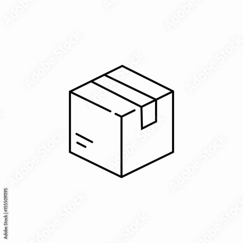 box parcel icon sign vector