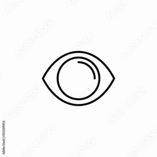 eye vision icon sign vector