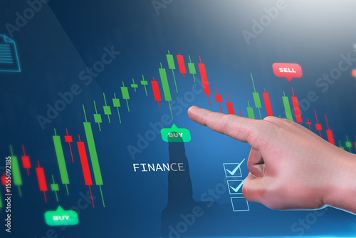 Analyzing Stock Market Trends on touch screen device