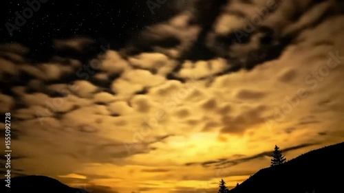Hauntingly Beautiful Celestial Night Sky with Dramatic Foreboding Atmosphere in Ultra-Realistic Detail