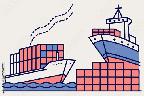 Conflicting US tariffs cause global trade disruption, ideal for news, finance, or economic impact visuals