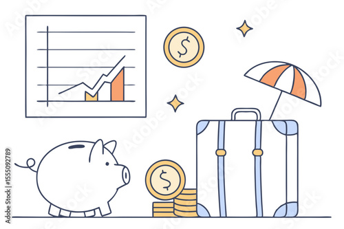 Simple, clear budget plan to help you save for your next vacation and take control of travel costs