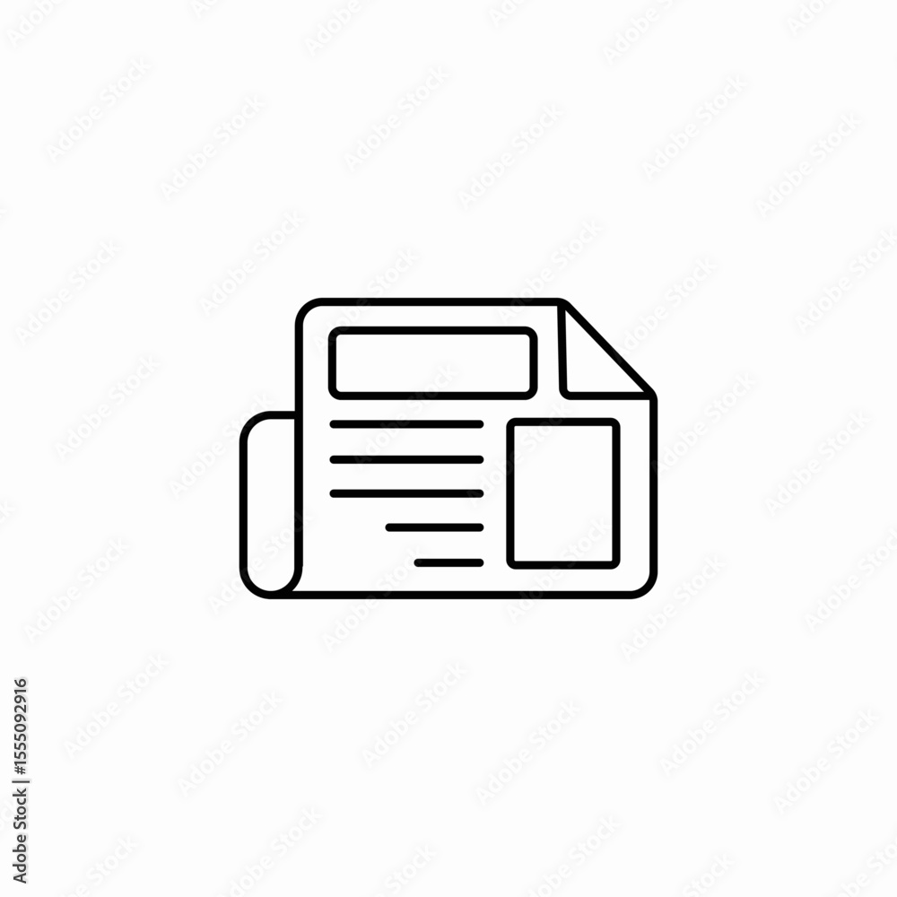 magazine journal icon sign vector magazine journal icon sign vector