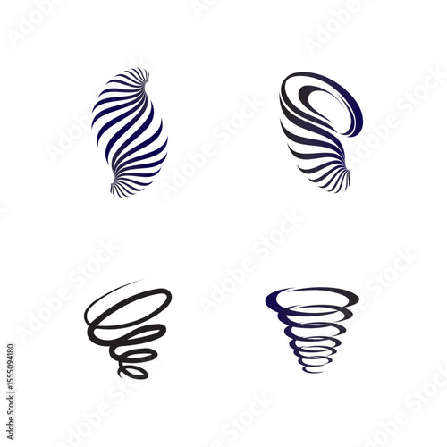 storm and tornado logo design vetor