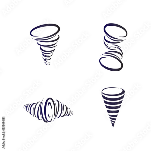 storm and tornado logo design vetor