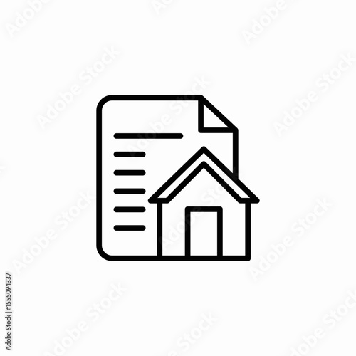 rental contract icon sign vector