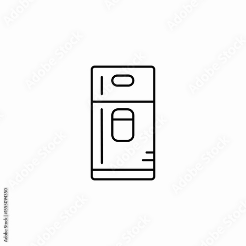 refrigerator fridge icon sign vector