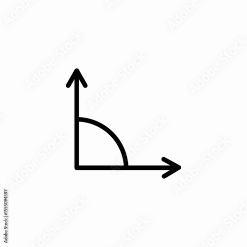 right angle icon sign vector