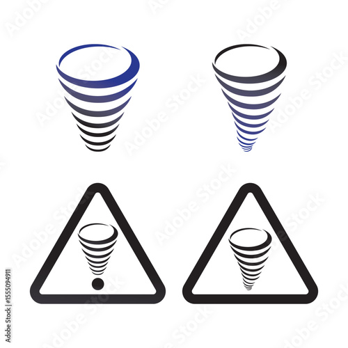 storm and tornado logo design vetor