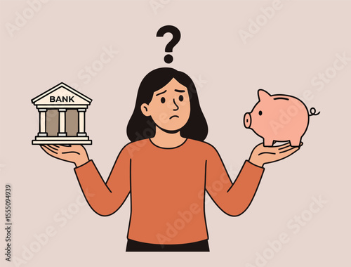 Financial Decision: Bank vs Piggy Bank Savings