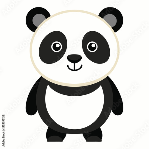 panda vector image on white background
