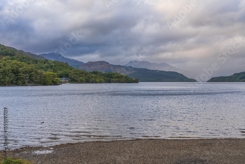 View of Loch Lomond from Firkin Point, Scotland, UK