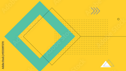 Abstract turquoise diamond shape background