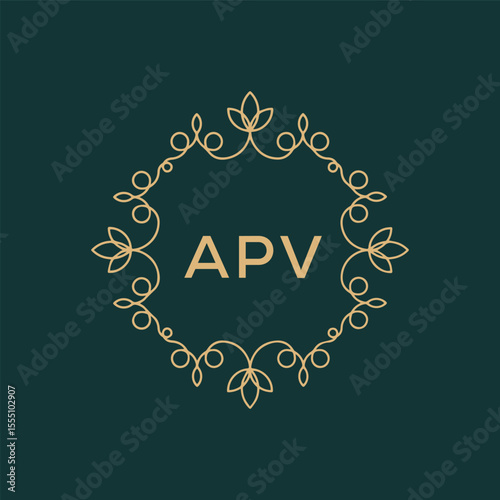 APV logo design vector template